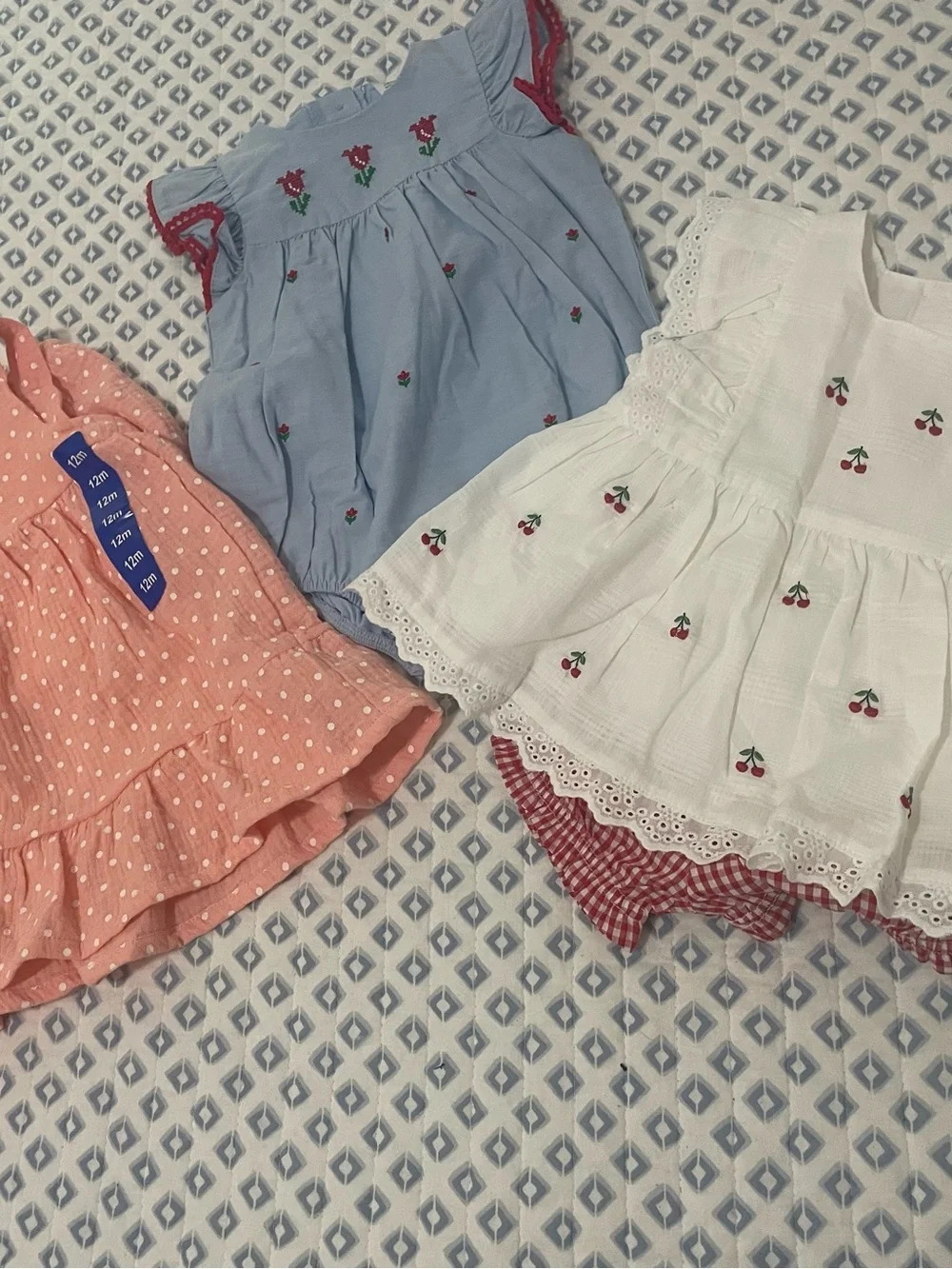 Three Baby Girl New Pieces, 12 months